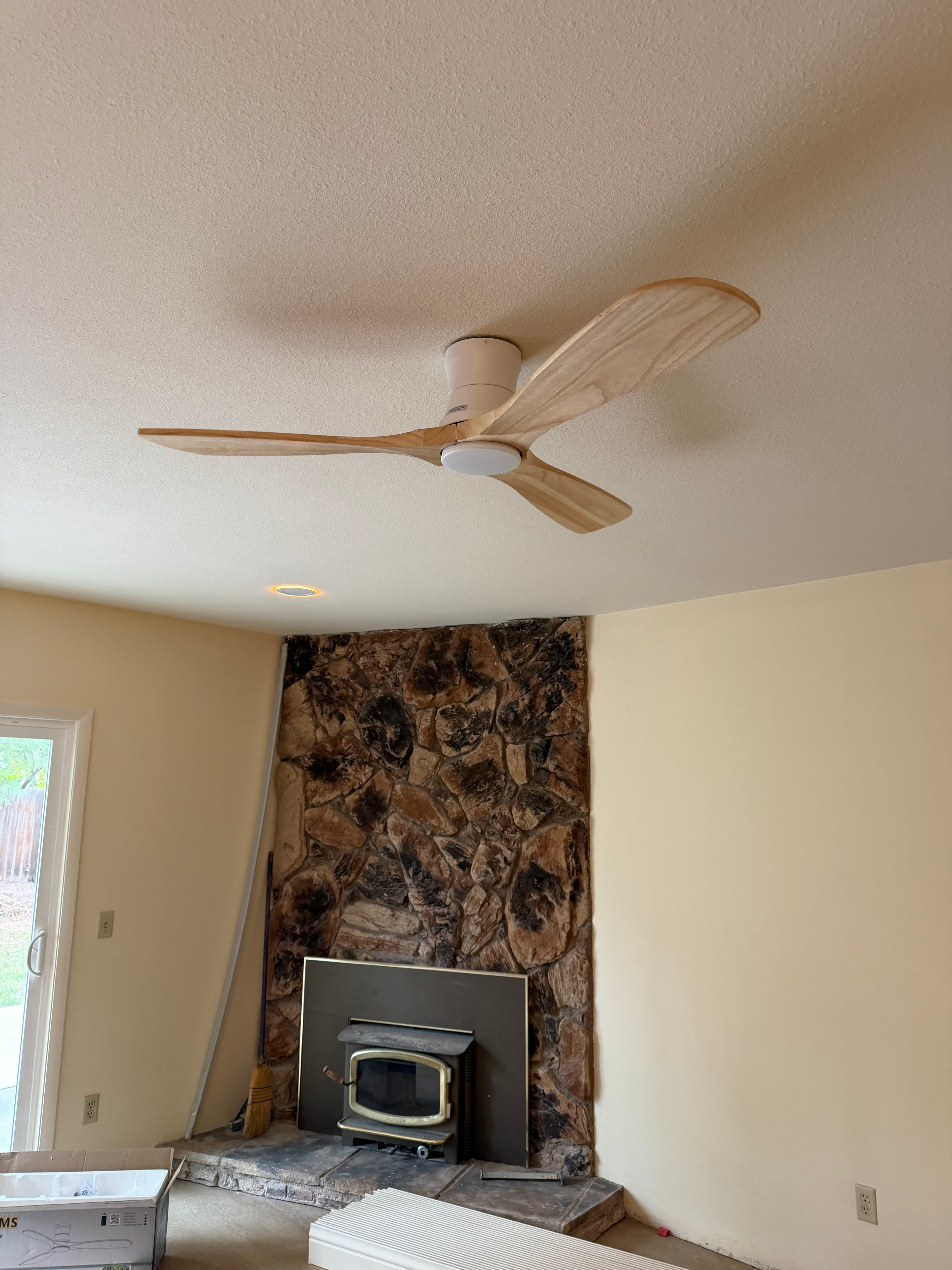 Five Ceiling Fan Replacement and Upgrade installation progress photo 2