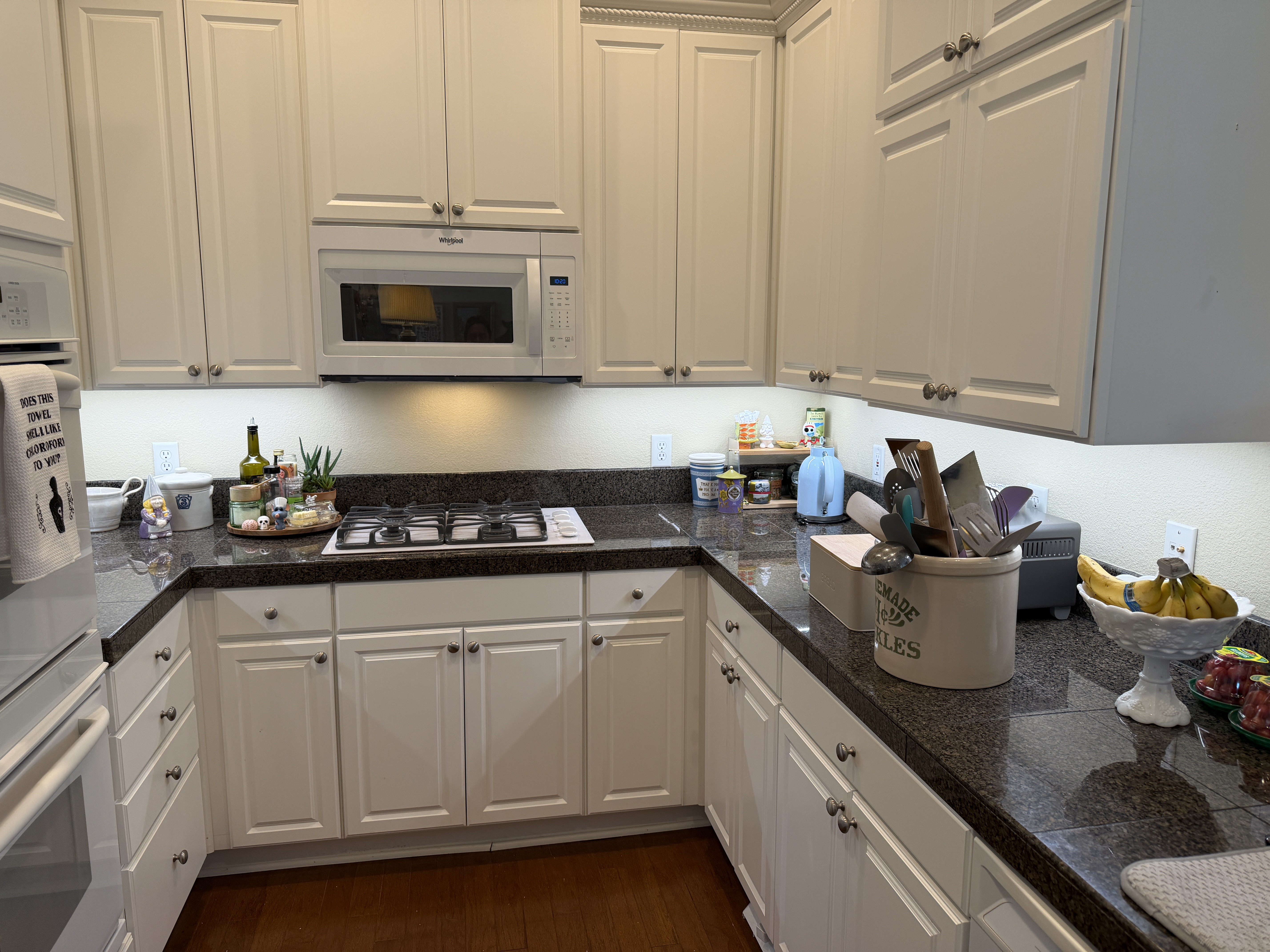 Finished under-cabinet LED lighting installation in a Reno kitchen
