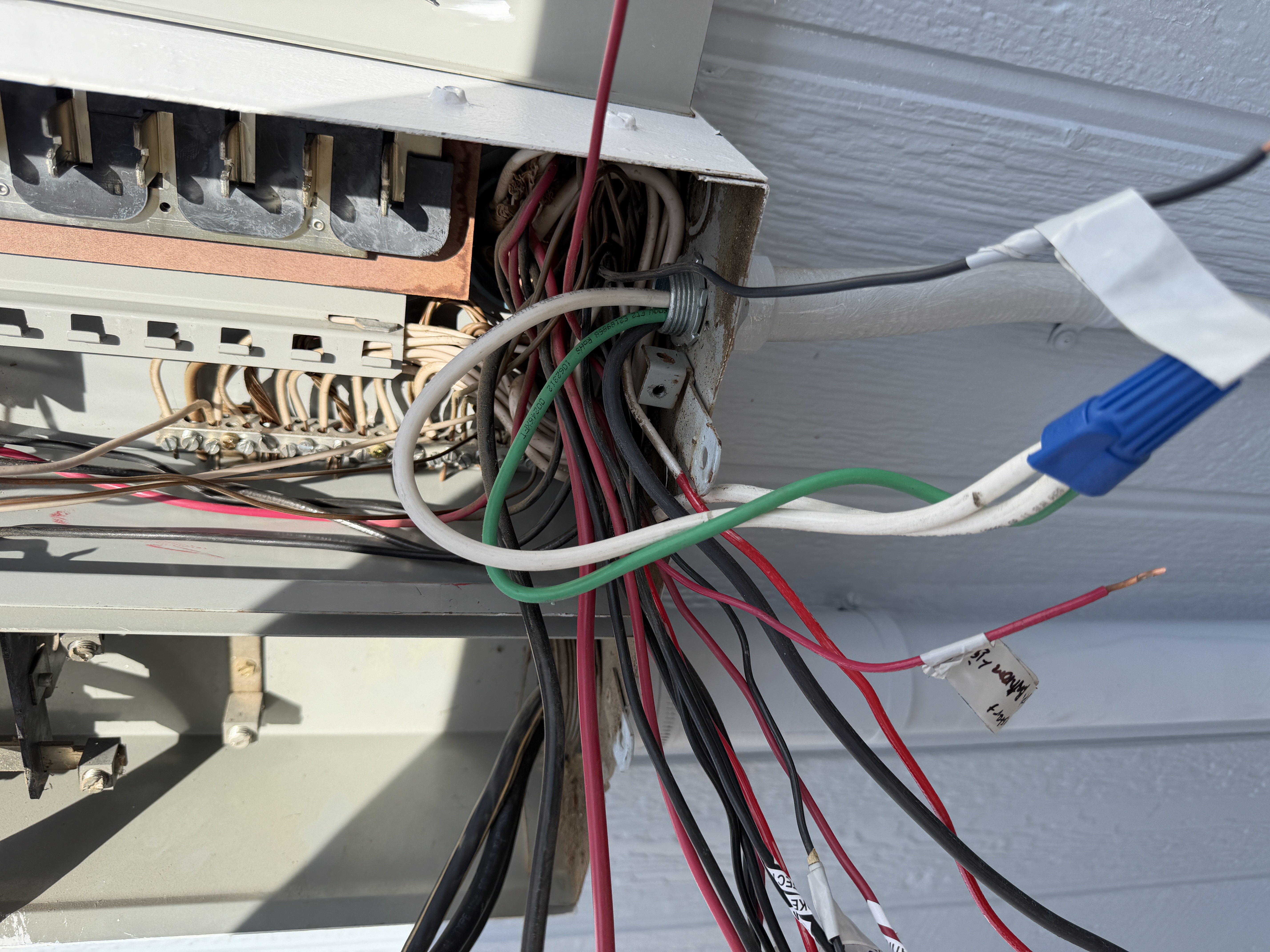 100 Amp to 125 Amp Leviton Smart Panel Upgrade existing condition photo 2
